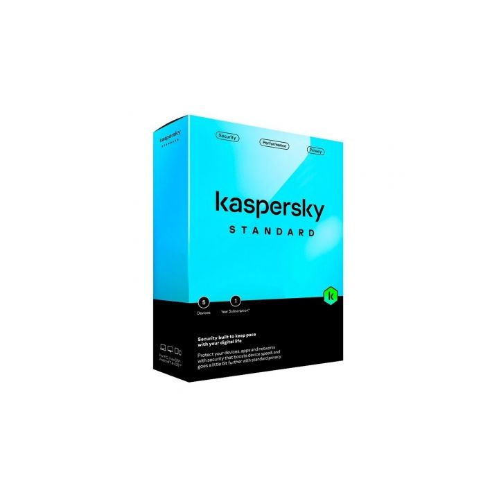 Kaspersky Standard Antivirus 5 Dispositivos 1 Año Soporte Físico
