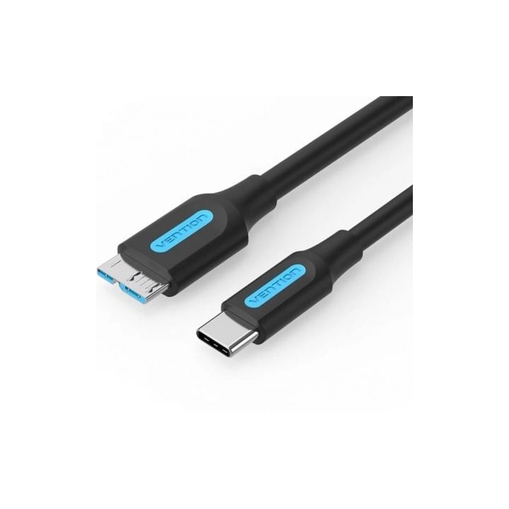 Vention CQABD Cable USB 3.0 MicroUSB a USB-C 5Gbps 50cm Negro