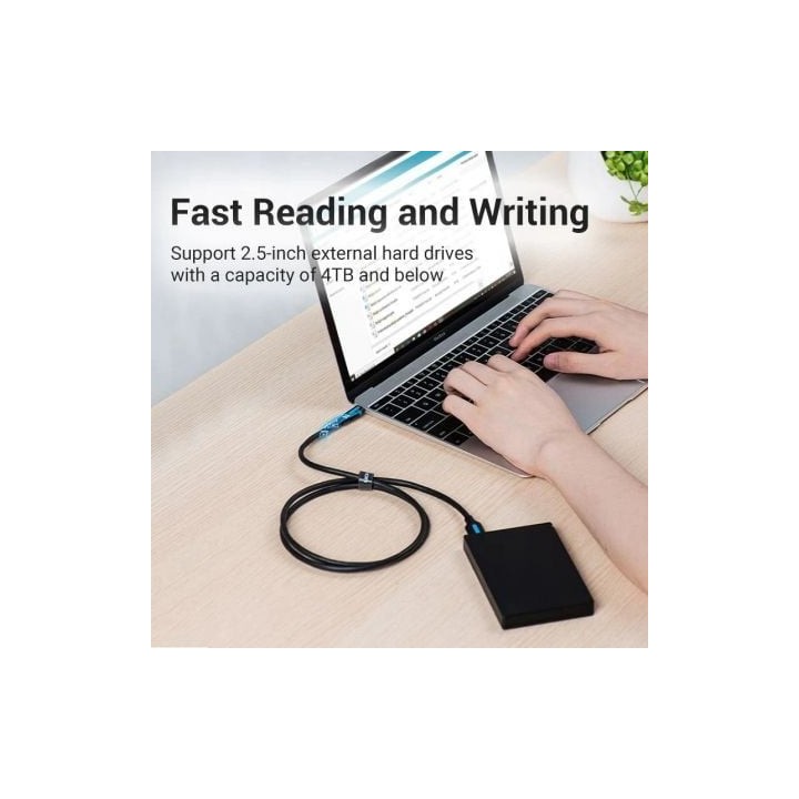 Vention CQABD Cable USB 3.0 MicroUSB a USB-C 5Gbps 50cm Negro