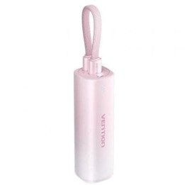 Powerbank Vention FHWR0 5000mAh 20W Wireless USB-C Lightning Rosa compacto