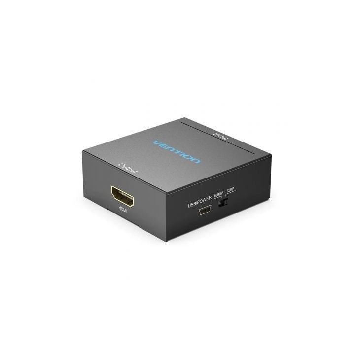 Vention AEFB0 Convertidor RCA a HDMI USB Metal Negro 1080p