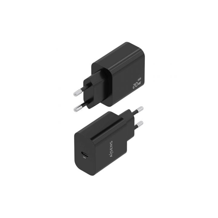 AISENS A110-0939 Cargador GaN 20W 1xUSB-C PD3.0 Negro