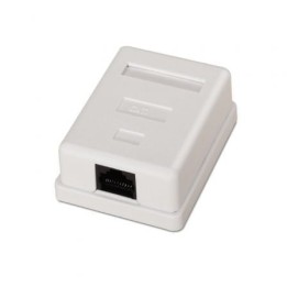 Aisens A139-0301 Roseta de Superficie RJ45 Cat6 1 Toma Blanca