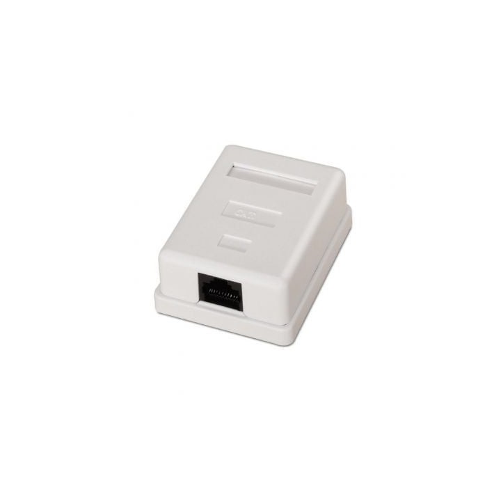Aisens A139-0301 Roseta de Superficie RJ45 Cat6 1 Toma Blanca