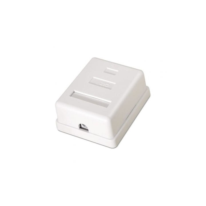 Aisens A139-0301 Roseta de Superficie RJ45 Cat6 1 Toma Blanca