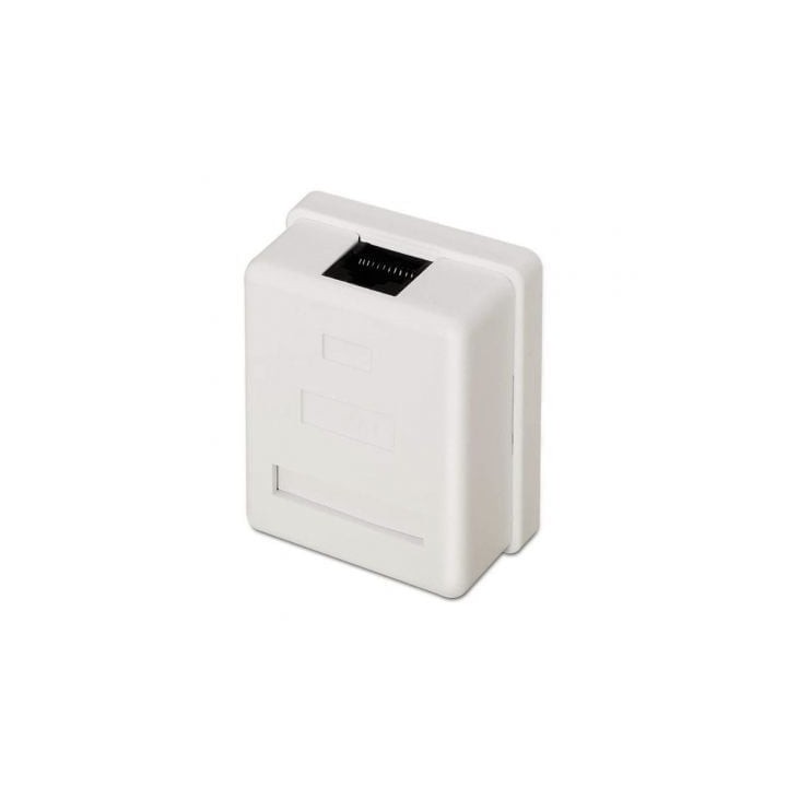 Aisens A139-0301 Roseta de Superficie RJ45 Cat6 1 Toma Blanca