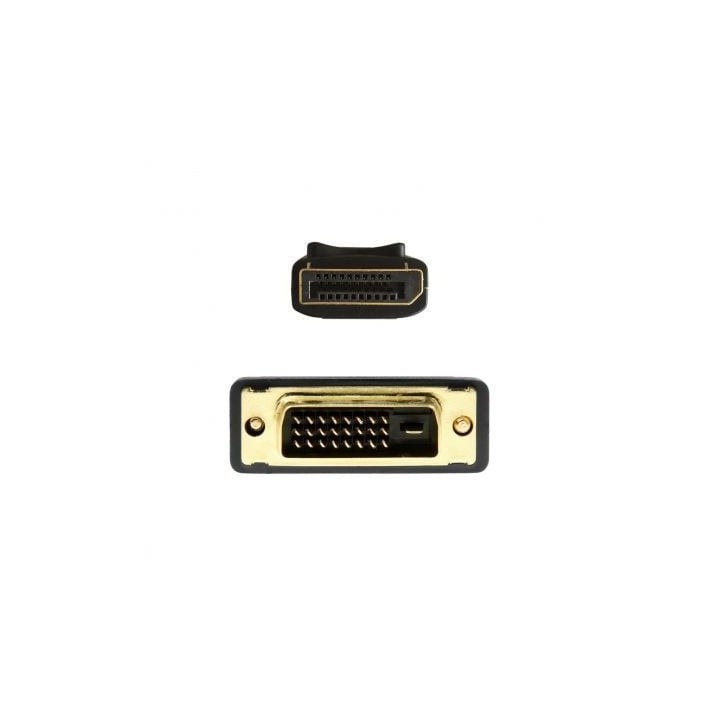 Aisens A125-0366 Cable Conversor DisplayPort a DVI 2m Negro 24K 1920x1080@60Hz