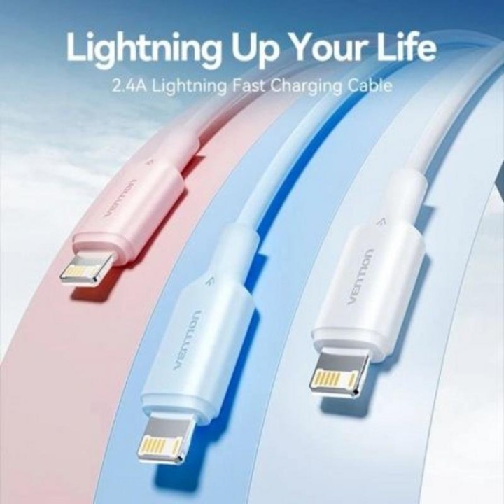 Vention LAMBH Cable USB 2.0 Lightning 480Mbps 2m Negro