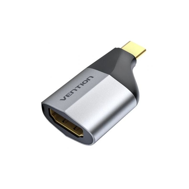 Vention TCDH0 Adaptador USB Tipo-C a HDMI 4K UHD Gris Dorado