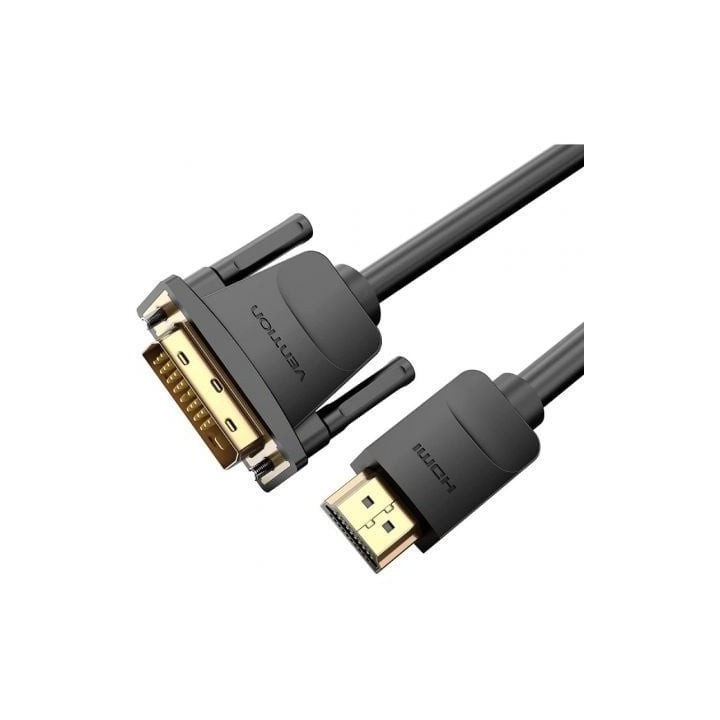 Vention ABFBF Cable Conversor DVI Macho a HDMI Macho 1m Negro