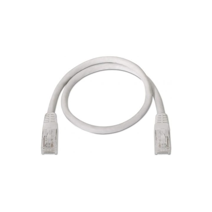 AISENS A135-0251 Cable Red RJ45 Cat6 2m Blanco Conectores Oro UTP