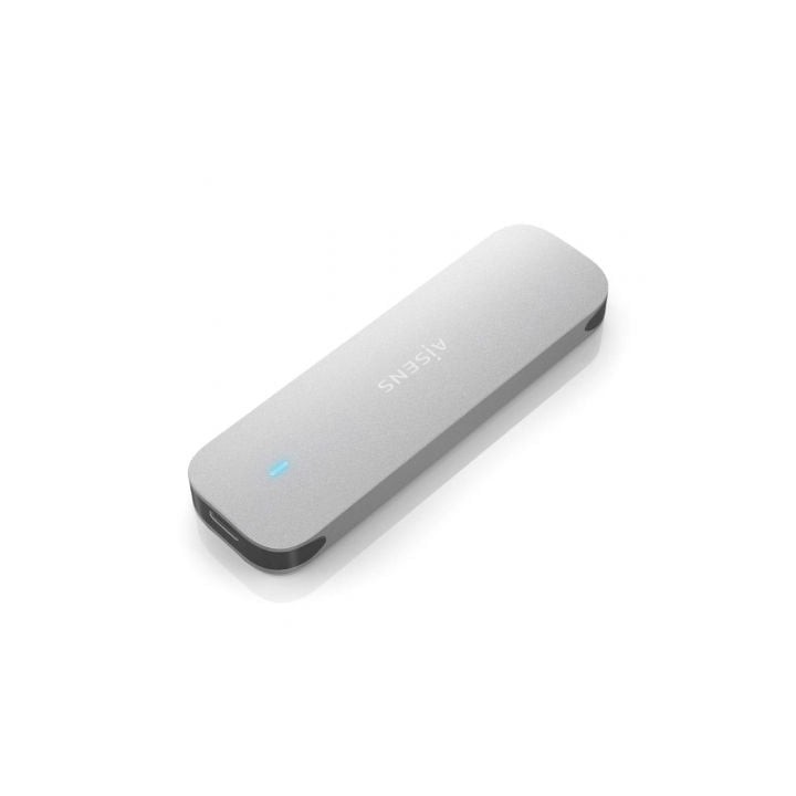 AISENS ASM2-025SL Caja Externa SSD M.2 NVMe USB 3.2 Gen2 Sin Tornillos Plata