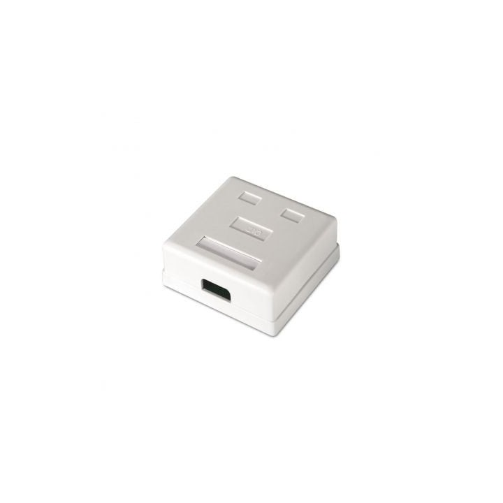 AISENS A139-0302 Roseta de Superficie RJ45 Cat.6 UTP 2 Tomas Blanco