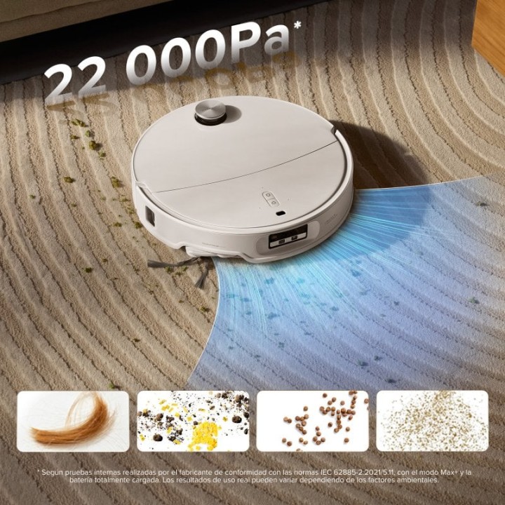 Roborock Qrevo CurvX Robot Aspirador Fregasuelos Y Autovaciado Blanco