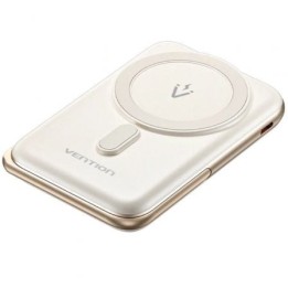 Powerbank Vention FHNW0 10000mAh 20W Wireless Magnético Blanca