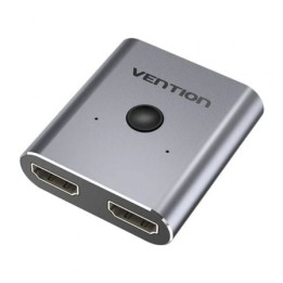 Conmutador HDMI Vention AFUH0 Bidireccional Aluminio 4K@60Hz Plug&Play Gris