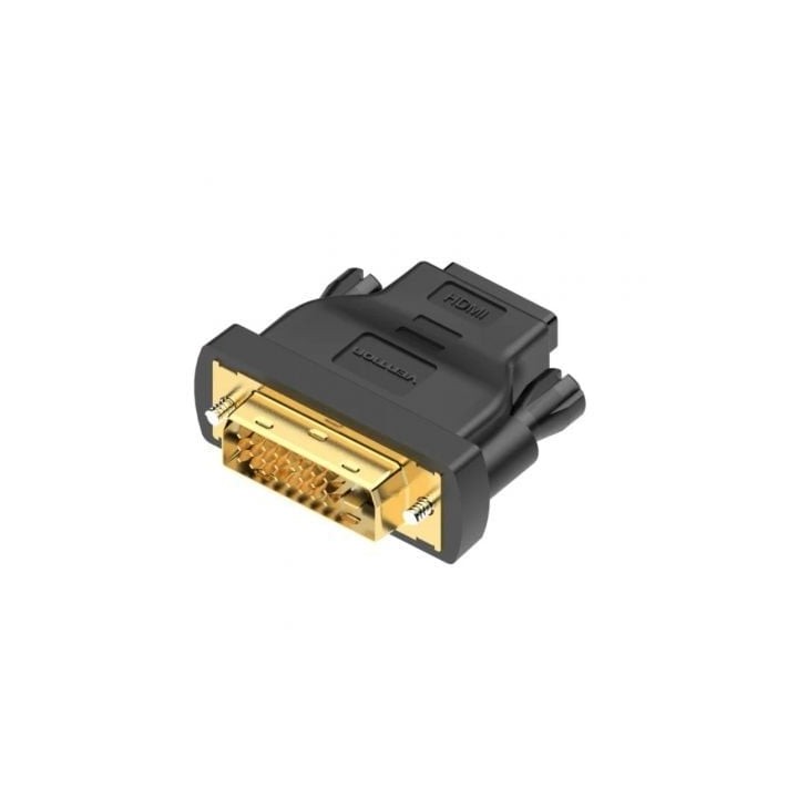 Adaptador Vention ECDB0 DVI Macho HDMI Hembra Chapado Oro PVC 1920x1080