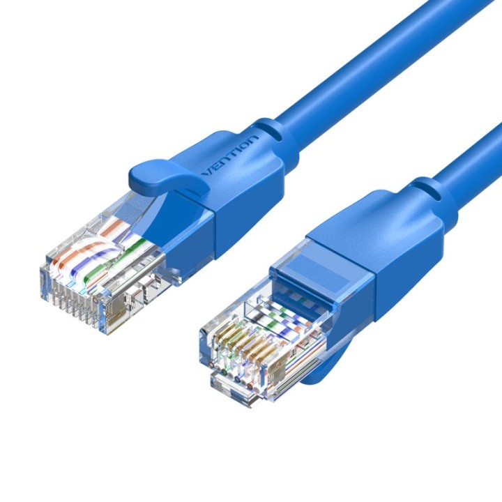 Cable de red Vention IBELG Cat.6 1.5m Azul RJ45 UTP Chapado en oro Gigabit