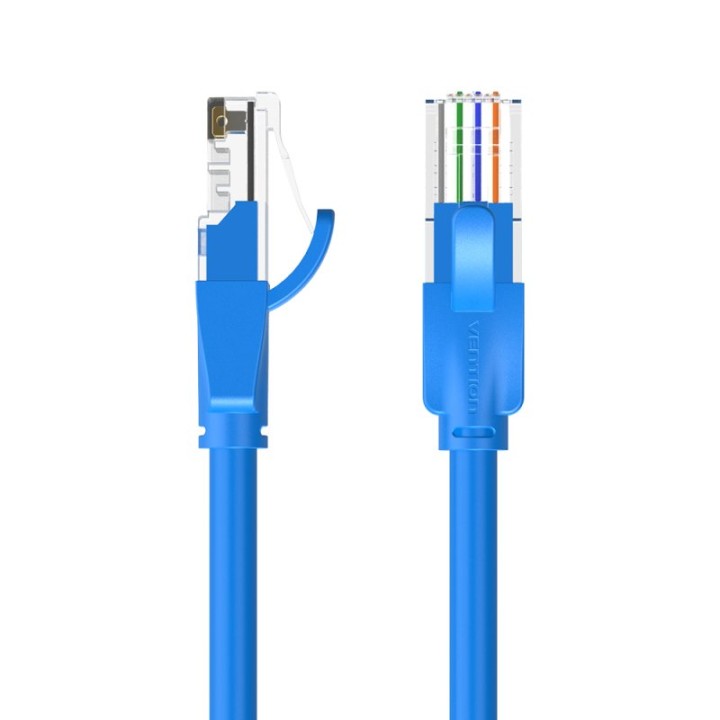Cable de red Vention IBELG Cat.6 1.5m Azul RJ45 UTP Chapado en oro Gigabit