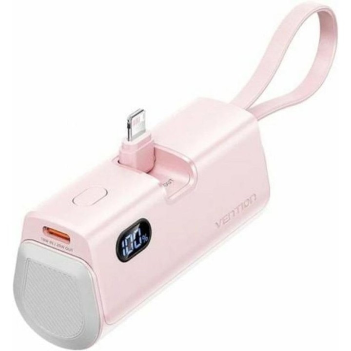 Powerbank Vention FHRP0 4800mAh 22.5W Rosa Ultraportátil