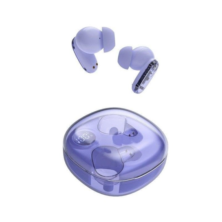 Auriculares Mars Gaming MHIB2 inalámbricos Bluetooth 5.4 In-ear con estuche LED Morado