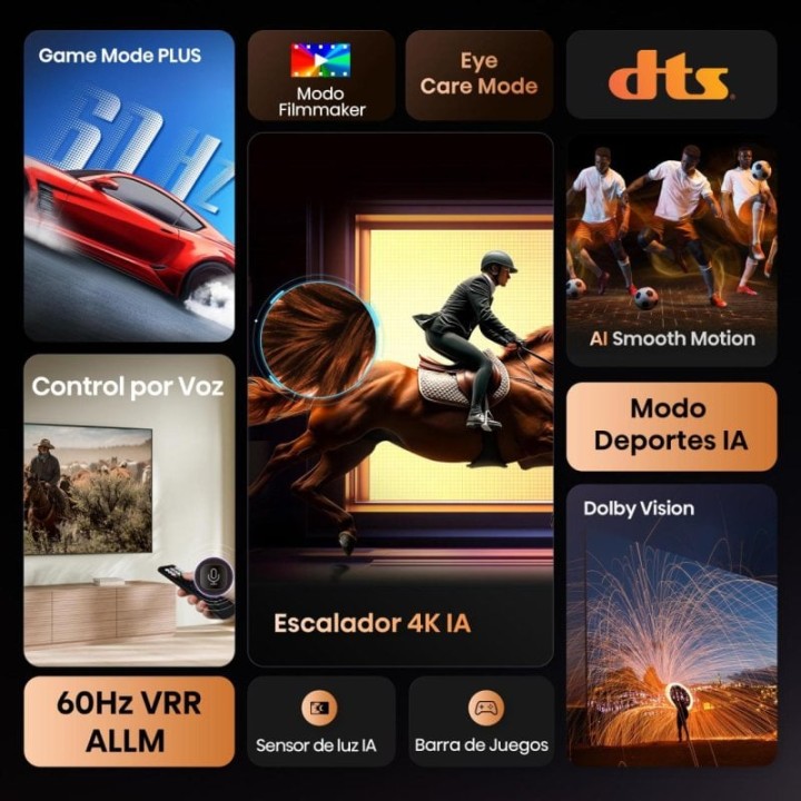 Hisense LED 50" 50A6Q UltraHD 4K Dolby Audio VIDAA
