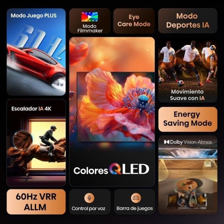 Hisense QLED 65″ 65E7Q 4K Ultra HD Smart TV VIDAA Dolby Vision Quantum Dot