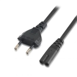 Cable alimentación AISENS A132-0173 1.5m CEE7/16 C7 1500W cobre AWG18 negro