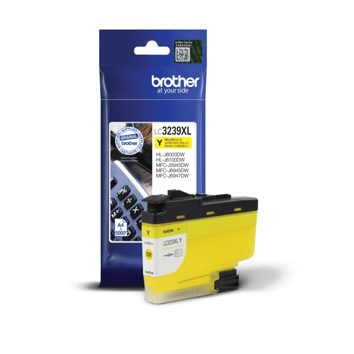 Tinta BROTHER XL Amarillo 5000 páginas (LC3239XLY)