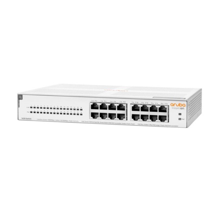HPE Instant On 1430 Switch No Gestionado 16 Puertos Gigabit PoE 124W