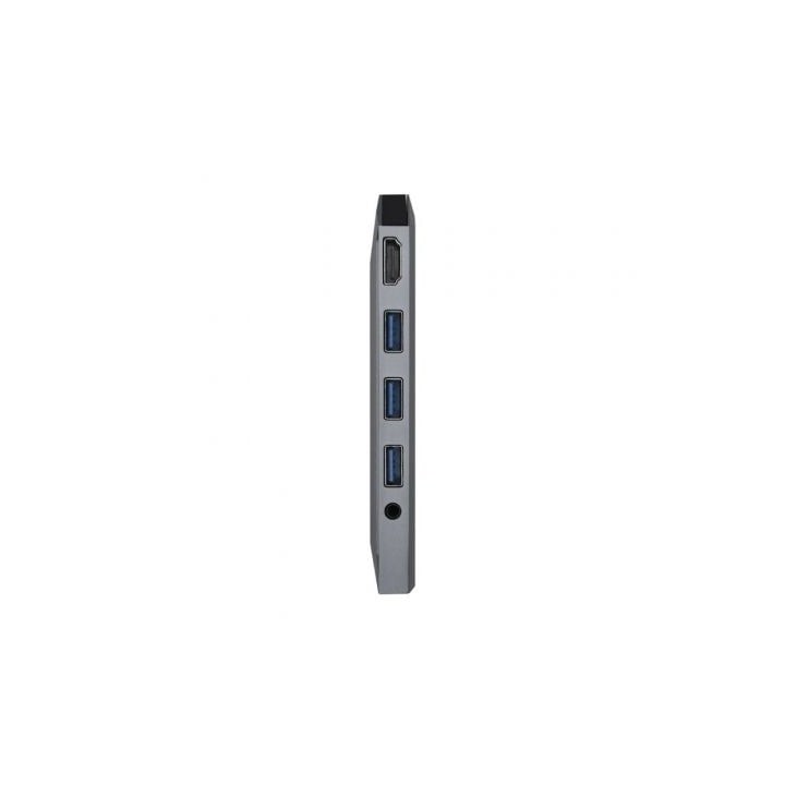 Dock USB-C AISENS ASUC-9P001-GR HDMI 4K/3xUSB 3.0/RJ45 Audio Lector SD Gris
