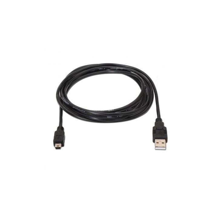 Cable USB AISENS A101-0025 1.8m USB 2.0 A a Mini-USB B Negro RoHS