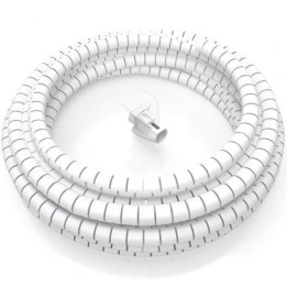 Organizador de cables AISENS A151-0918 2m blanco plástico alta resistencia hasta 25mm adaptador