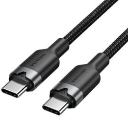 Cable USB 2.0 Vention TRDBF Tipo-C a Tipo-C 1m 60W 480Mbps Negro