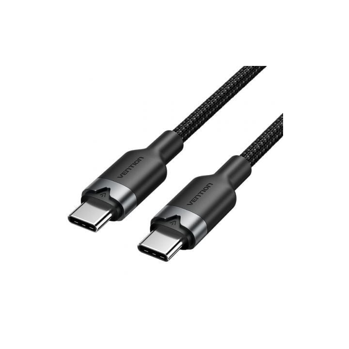 Cable USB 2.0 Vention TRDBF Tipo-C a Tipo-C 1m 60W 480Mbps Negro