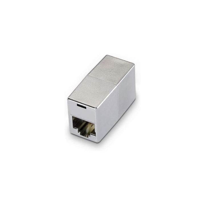 Adaptador RJ45 AISENS A138-0295 Cat.5e STP Hembra/Hembra Apantallado Acero Inoxidable