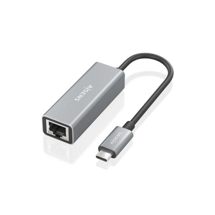 Adaptador USB 3.0 AISENS A109-0898 AX88179A Gigabit Ethernet 1000Mbps Gris 15cm