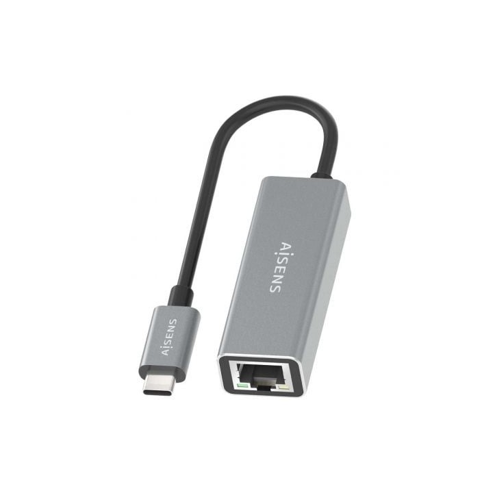 Adaptador USB 3.0 AISENS A109-0898 AX88179A Gigabit Ethernet 1000Mbps Gris 15cm