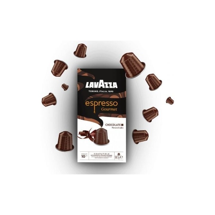 Cápsula Lavazza Espresso Gourmet Chocolate Arábica Brasil Robusta Nespresso Sabor Intenso
