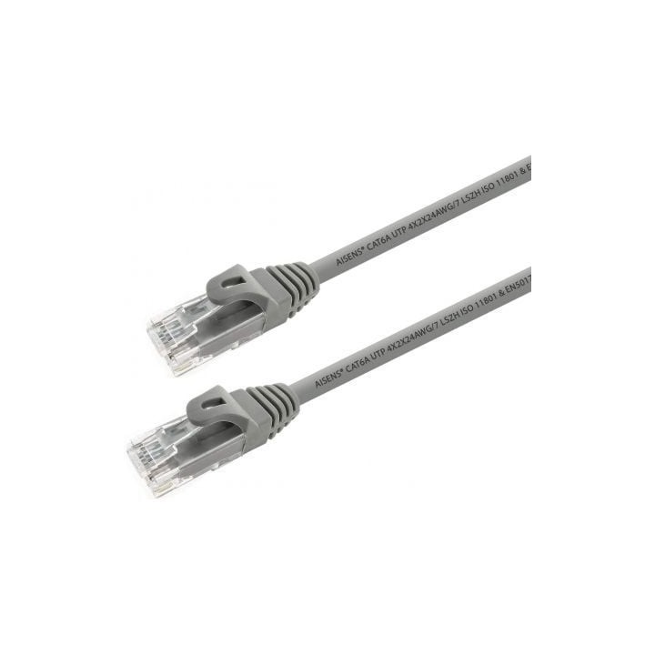 Cable de red AISENS A145-0326 RJ45 Cat6A 1m U/UTP LSZH AWG24 Gris