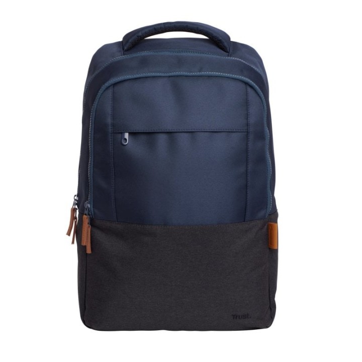 Mochila Trust Lisboa portátil hasta 16″ 23L RPET resistente impermeable azul