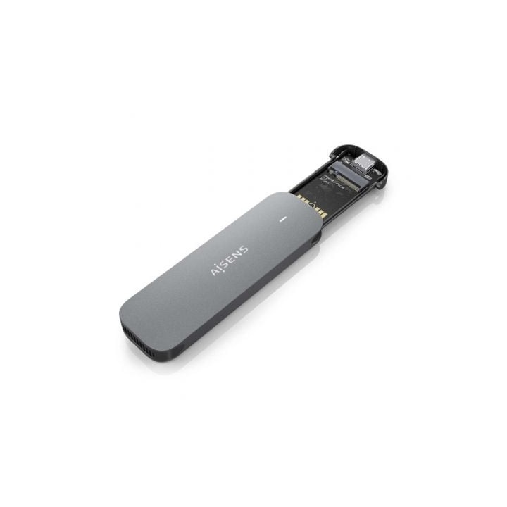 Caja Externa M.2 SATA AISENS ASM2-006GRY Aluminio Gris USB 3.1 Sin Tornillos