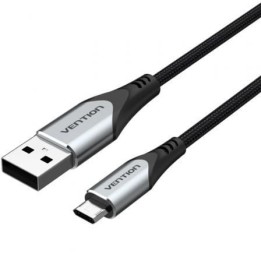 Vention COCHH Cable USB MicroUSB Reversible 3A 480Mbps 2m Gris Nailon