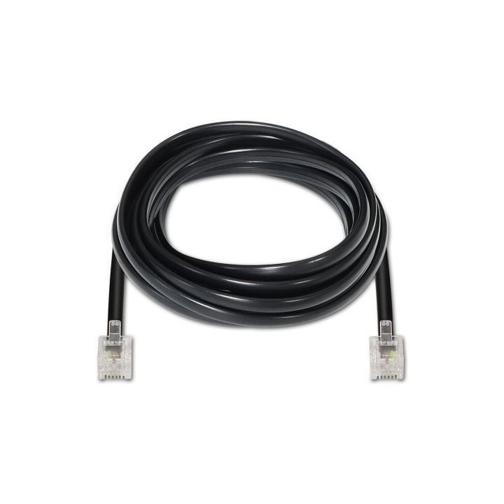 Cable de Teléfono AISENS A143-0319 RJ11 6P4C 4 hilos 2m Negro