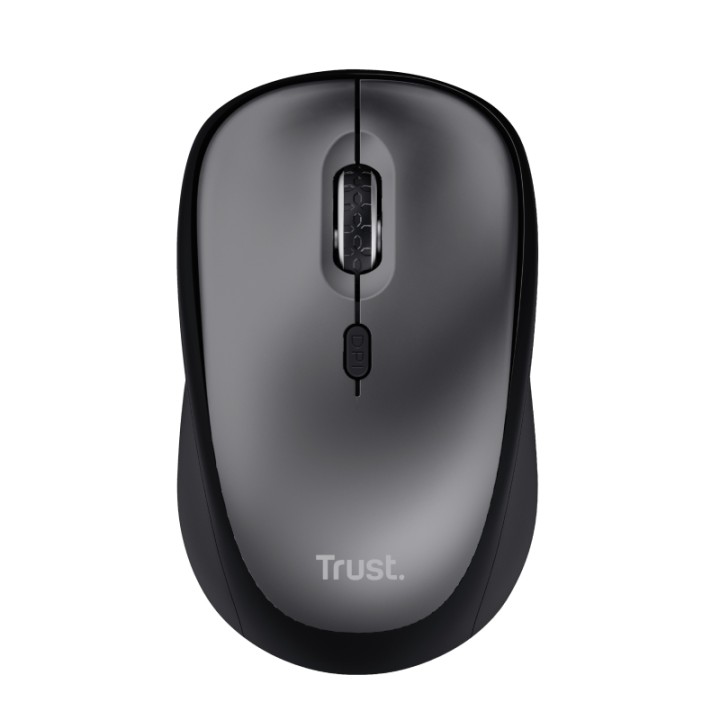 Ratón Trust inalámbrico 1600 DPI compacto silencioso reciclado Clevergreen
