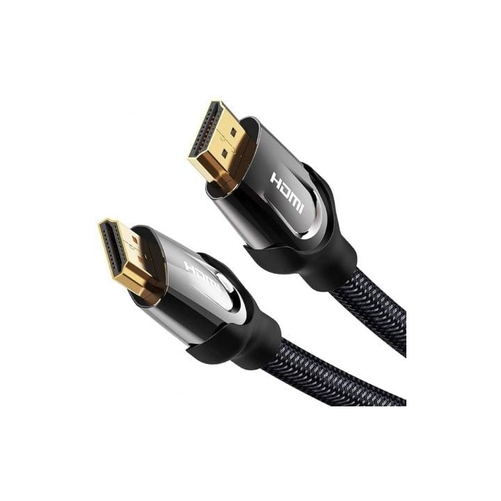 Cable HDMI VENTION VAA-B05-B100 4K 1m Macho a Macho 2.0 Zinc Nylon Oro Negro
