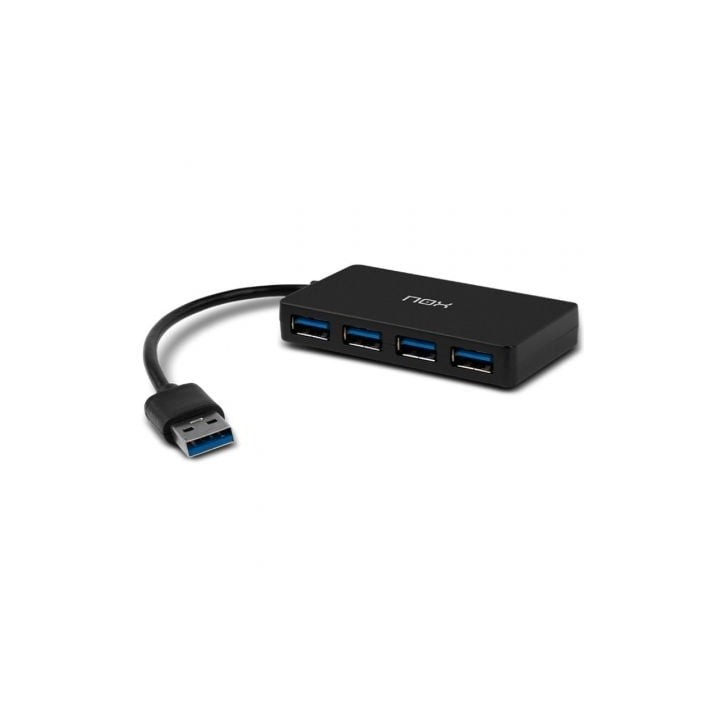 Hub NOX 4 puertos USB 3.0 10 Mbit/s modelo Lite Hub One compacto