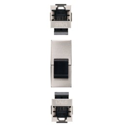 Empalme RJ45 Nanocable Cat.6 STP metálico blindado RoHS hembra/hembra