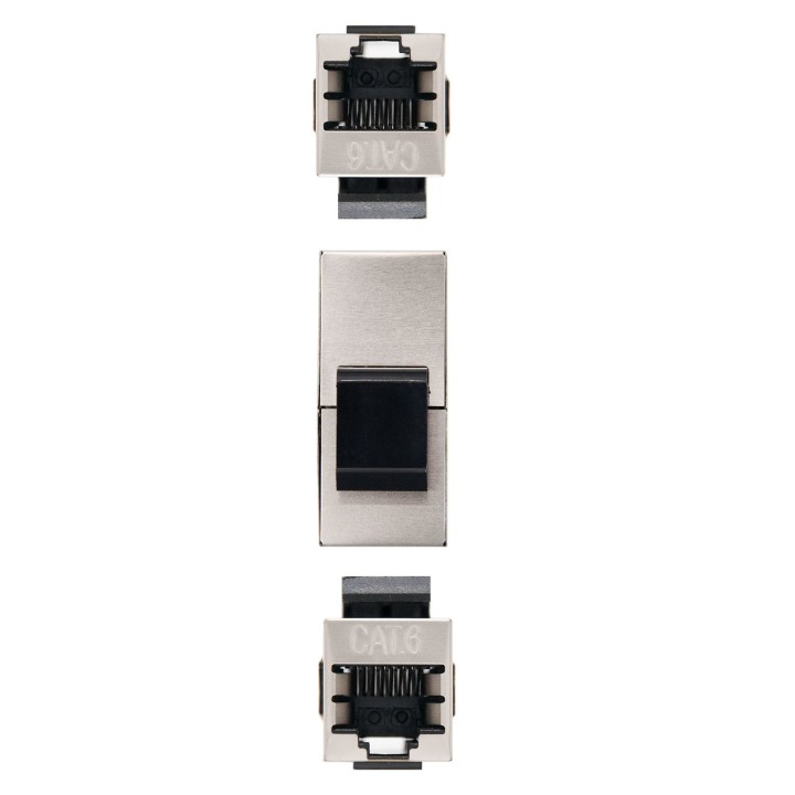 Empalme RJ45 Nanocable Cat.6 STP metálico blindado RoHS hembra/hembra
