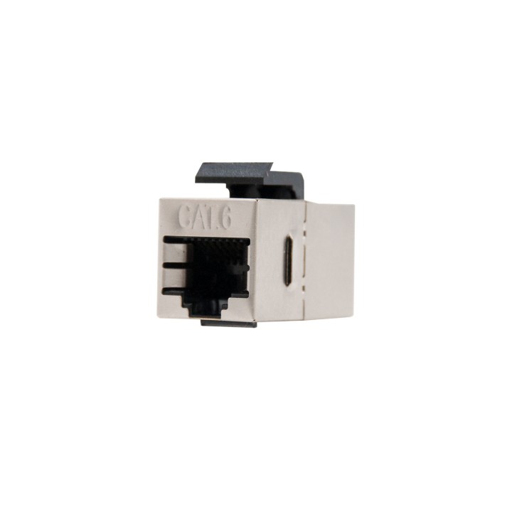 Empalme RJ45 Nanocable Cat.6 STP metálico blindado RoHS hembra/hembra